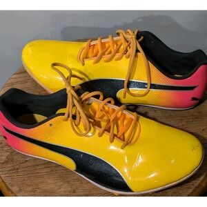 Puma evoSpeed Sprint track and field Spikes, Sun Stream PUMA Black SIZE 8